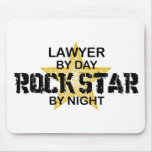 Lawyer Rock Star by Night Mousemat