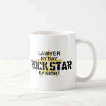 Lawyer Rock Star by Night Mug