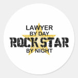 Lawyer Rock Star by Night Sticker