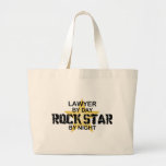 Lawyer Rock Star by Night Tote Bags