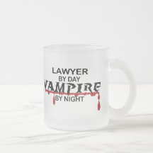 Lawyer Vampire by Night Mugs