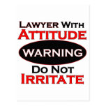 Lawyer With Attitude Post Cards