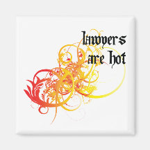 Lawyers Are Hot Refrigerator Magnets
