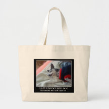 Lazy Unfocused Dog Tote Bags