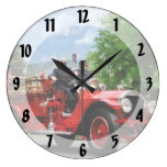 ld Fashioned Fire Truck Round Clocks