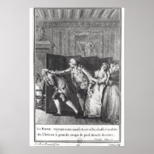 Le Baron chassa Candide du Chateau Poster