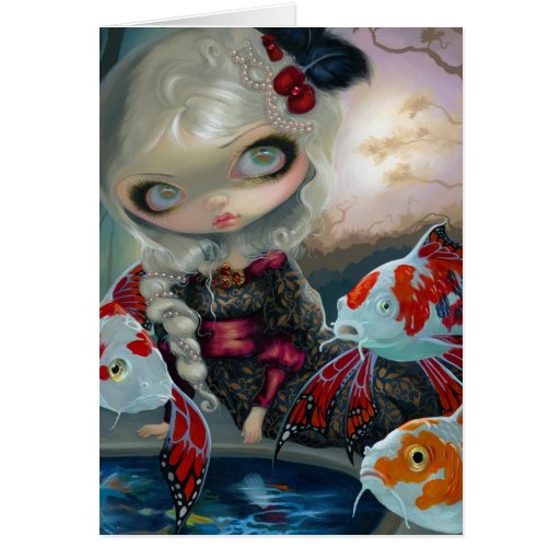 "Le Bassin des Carpes" Greeting Card