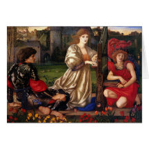 Le Chant D'Amour, Edward Burne-Jones, 1868-1877 Card