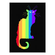 Le Chat Multicoloré Custom Invites