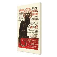 Le Chat Noir, Vente Hôtel Drouot Gallery Wrap Canvas