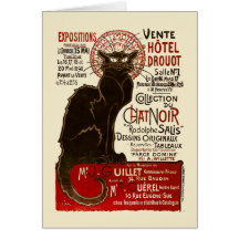 Le Chat Noir, Vente Hôtel Drouot Cards