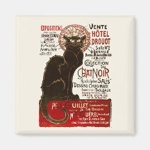 Le Chat Noir, Vente Hôtel Drouot Magnets
