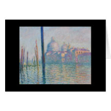 Le grand canal - Monet Greeting Cards