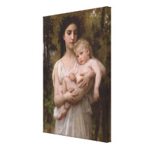 Le Jeune Frere (The Little Brother) Bouguereau Gallery Wrap Canvas