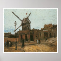 Le Moulin de La Galette, Autumn, Van Gogh Posters