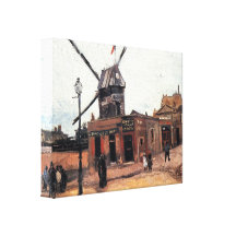 Le Moulin de la Galette by Vincent van Gogh Canvas Prints