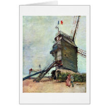 Le Moulin De La Galette By Vincent Van Gogh Cards