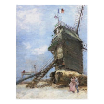 Le Moulin de la Galette by Vincent van Gogh Post Card