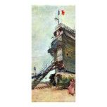 Le Moulin De La Galette By Vincent Van Gogh Rack Card Template