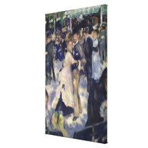 Le Moulin de la Galette Stretched Canvas Print