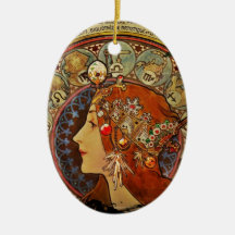 Le Plume Portrait Christmas Tree Ornament