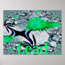 Lead Blooming Earth Poster-Customise