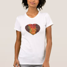 Leaf Heart T Shirts