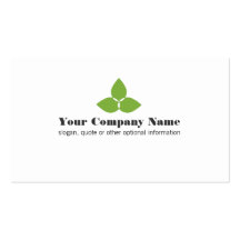 Leaf LOgo Business Card