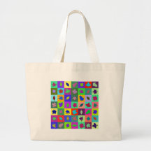 Leaf Mosaic Tote Bag