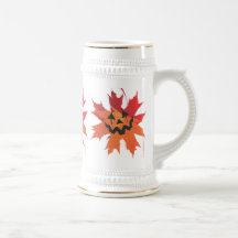 Leafy Jack Octoberfest Stein Coffee Mugs