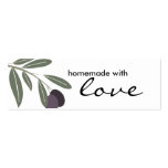 leafy olives branch from my kitchen gift tags, ... business cards