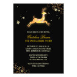 Leaping Caribou Winter Bridal Shower Invitations