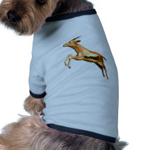 Leaping Gazelle Dog Shirt