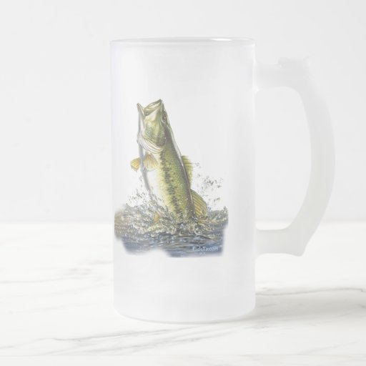 Leaping largemouth bass mugs