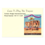 Learn To Play The Timpani Or Kettledrums Business Card Templates