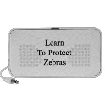 Learn To Protect Zebras Portable Speaker