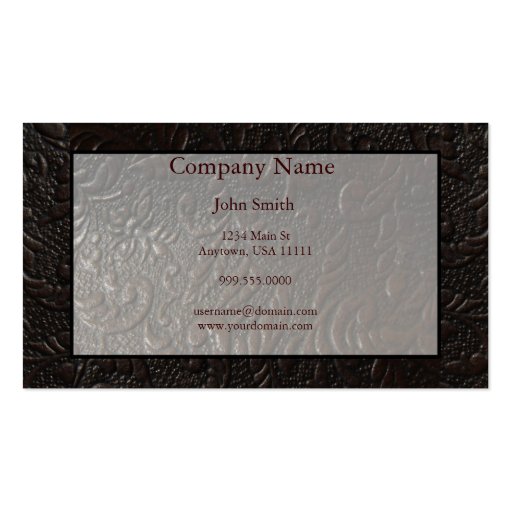 Leather Paisley Business Card