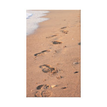 Leave Only Footprints Canvas Print