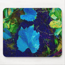 Leaves on forest floor mousepad