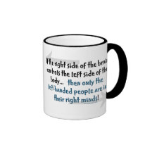 Left-handed people mug