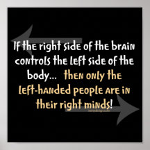 Left-handed people Poster