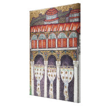 Left wing of the Palazzo di Teodorico, 527-99 Gallery Wrapped Canvas