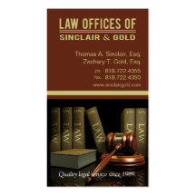 Legal3 Law Offices of Attorney - Lawyer Business Cards