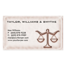 Legal Attorney Business Card brown sepia