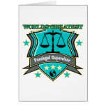 Legal World's Greatest Paralegal Supervisor Greeting Card