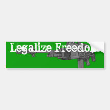 Legalise Freedom Bumper Stickers