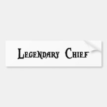 Legendary Chief Sticker Bumper Stickers
