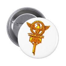Legionsstandarte Adler legion pennant eagle Anstecknadelbuttons