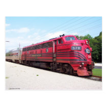 Lehigh Valley Railroad F-7A #578 at Cape May N. J. postcards