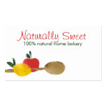 lemon apple spoon baking bakery business cards business cards